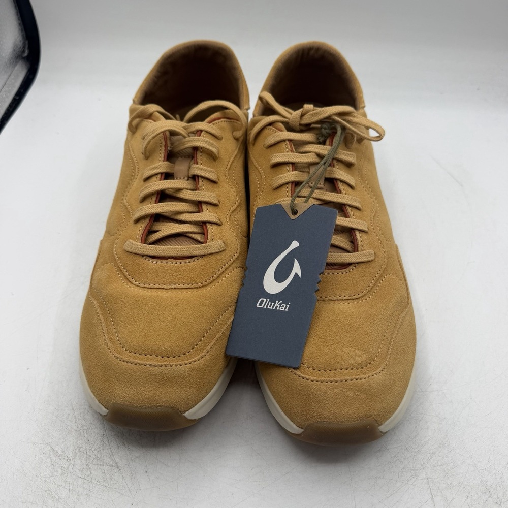 OluKai Koheo Shoes Mens Sz 10.5 Golden Sand Tan Casual Sneakers 10525-GSGS NWT - Picture 4 of 10